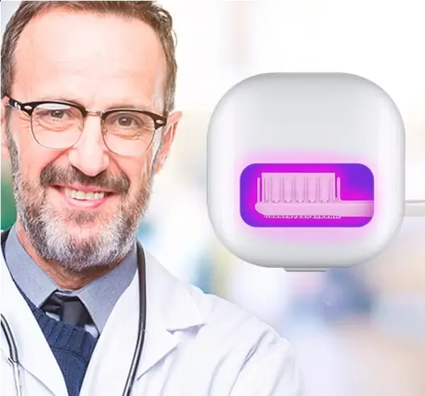 DentaSafe UV toothbrush sanitizer case